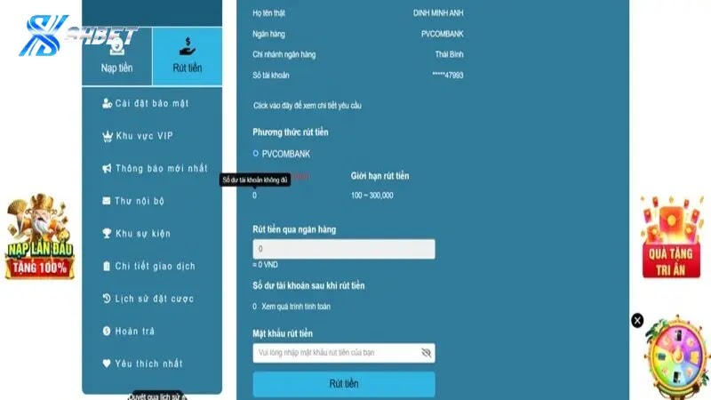 Hướng dẫn rút tiền SHBET về ngân hàng nội địa cực dễ dàng