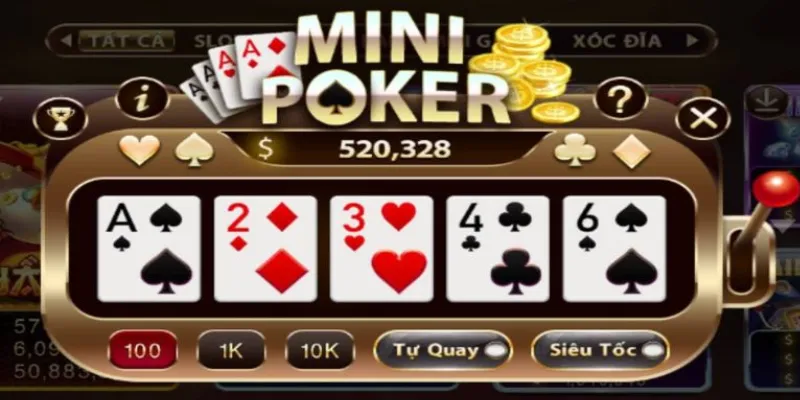Bí kíp tăng tỉ lệ thắng trong Mini Poker