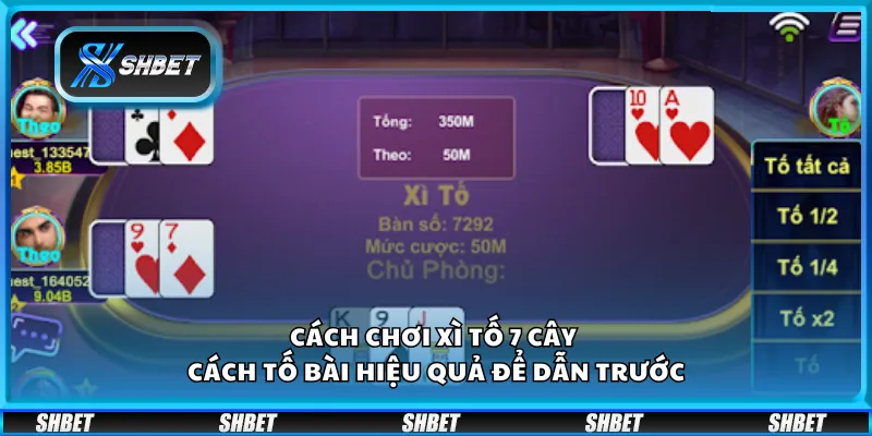 Cách chơi xì tố 7 cây – Cách tố bài hiệu quả để dẫn trước