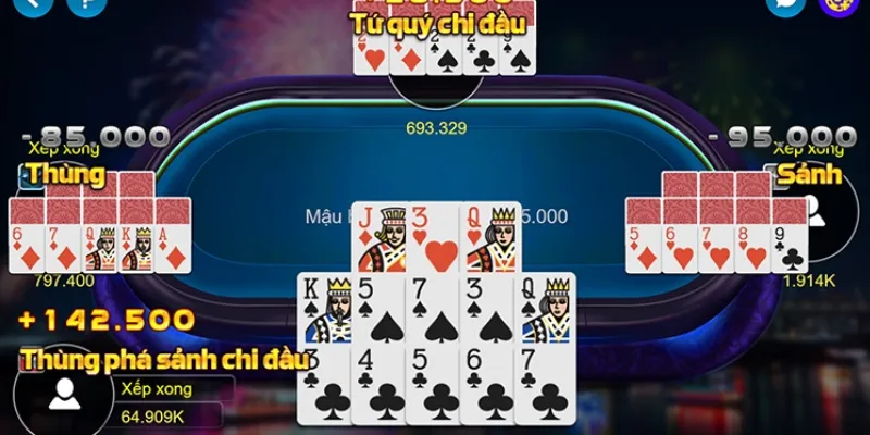 Các thế bài mạnh cùng mẹo xếp bài chuẩn xác