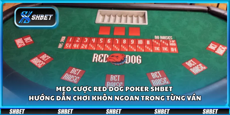 Mẹo cược Red Dog Poker Shbet – Hướng dẫn chơi khôn ngoan trong từng ván