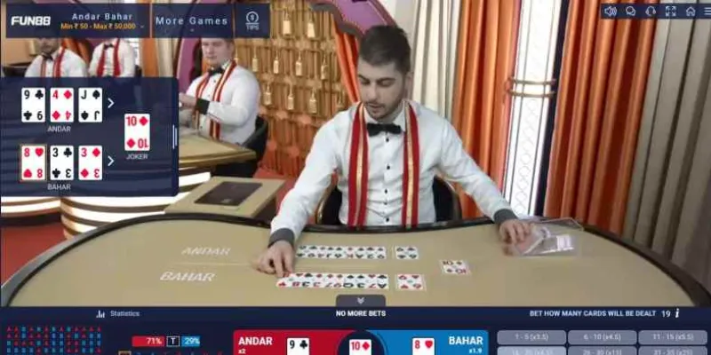 Những loại cược phổ biến ở Andar Bahar và tỷ lệ ăn tiền